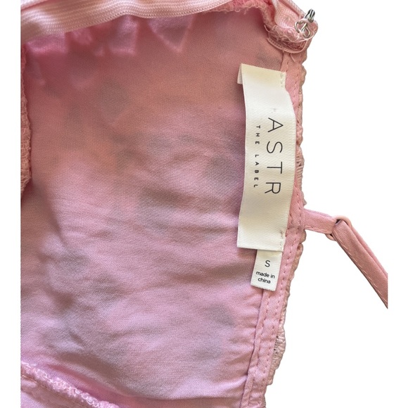 ASTR the label nwot pink lace a line midi dress - Picture 5 of 8